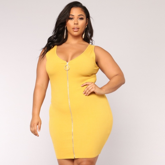 Fashion Nova Dresses & Skirts - Fashion Nova Averie Dress- Mustard
